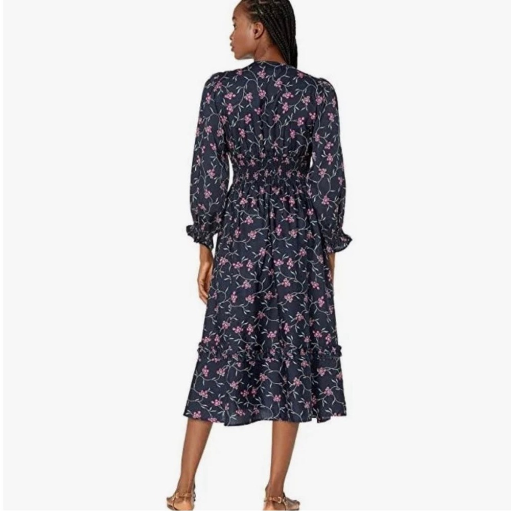 Sundance Catalog Outerknown Oceana Midi Floral Dress Size XS NWT Orig $268 - Picture 4 of 12